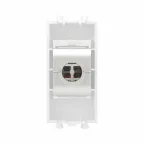 Avanti Компьютерная розетка RJ-45 без шторки модульная кат.6A экранированная Белое облако 1 модуль