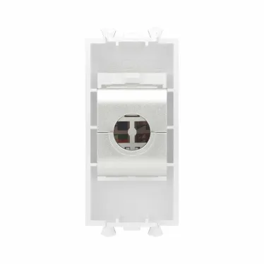 Avanti Компьютерная розетка RJ-45 без шторки модульная кат.6A экранированная Белое облако 1 модуль