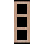 Valena LIFE Рамка 3 поста светлое дерево универсальная