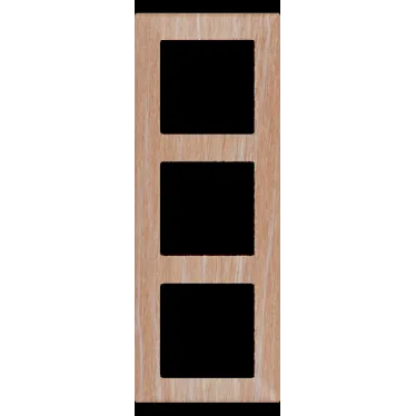 Valena LIFE Рамка 3 поста светлое дерево универсальная