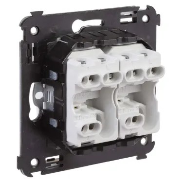 Avanti Переключатель двухклавишный в стену, ''Белое облако''