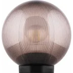 Светильник НТУ-02-60-255 Шар d-250мм призма дымчатый Е27 на трубу IP44