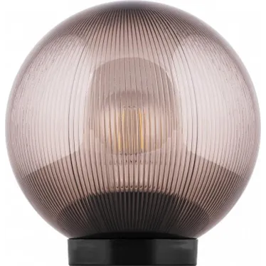 Светильник НТУ-02-60-255 Шар d-250мм призма дымчатый Е27 на трубу IP44