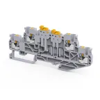 Клемма 2х-ярусная push-in 2,5 кв.мм разъед. OptiClip CPDLK-2,5-2L-MT-N-I-S-серый