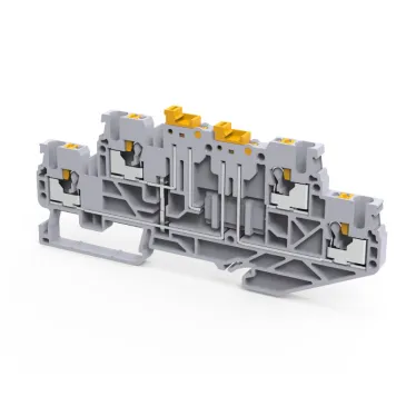 Клемма 2х-ярусная push-in 2,5 кв.мм разъед. OptiClip CPDLK-2,5-2L-MT-N-I-S-серый