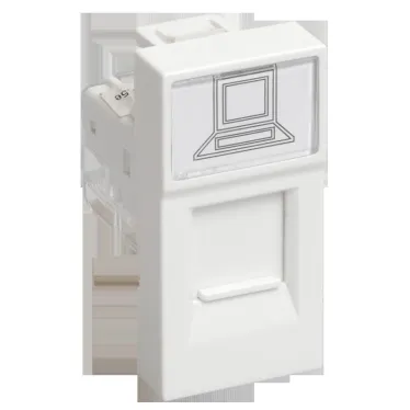 Розетка компьютерная RJ45 UTP категория 5e 1 модуль