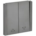 FORTE@PIANO Выключатель жалюзи 10А FP511 сталь IEK