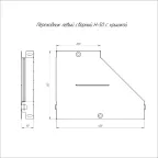 Переходник левый с крышкой Стандарт 400х200х50