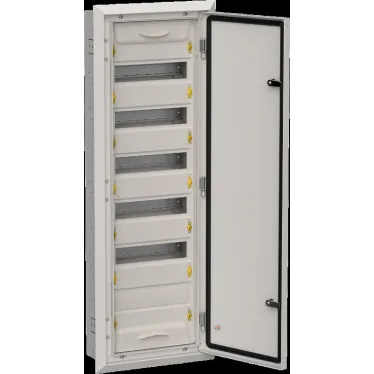 TITAN 5 Корпус металлический ЩРв-72 (1х72) 1005х365х130мм IP31 серый (одна дверь)