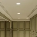 Светильник светодиодный ДВО 6 Вт 400 лм 4000К AC 220В IP20 круг D120х22мм монт d105мм Алюминий тонкий Slim Gauss