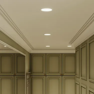 Светильник светодиодный ДВО 6 Вт 400 лм 4000К AC 220В IP20 круг D120х22мм монт d105мм Алюминий тонкий Slim Gauss