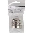 Переходник E40-E27, пластик, белый (50/400/4800)