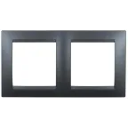 15 Рамка на 2 поста графит