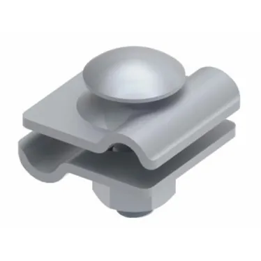 Соединитель универсальный для параллельного, крестового и Т-образного соединения прутка диаметром 6-10 мм. Монтаж с помощью болта M10X35. Материал - горячеоцинкованная сталь.