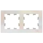 Рамка двухпостовая ATLASDESIGN универсальная жемчуг