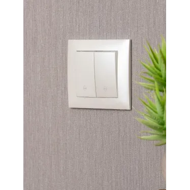 Валенсия лицевая панель выключателя 2-кл. проходного 10А жемчуг