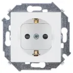 15 Розетка с заземлением со шторками 16А 250В винтовой зажим белый