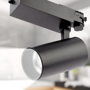 Светильник трековый трёхфазный SТR-30-36-30K-B30 узкий луч 3000K черный