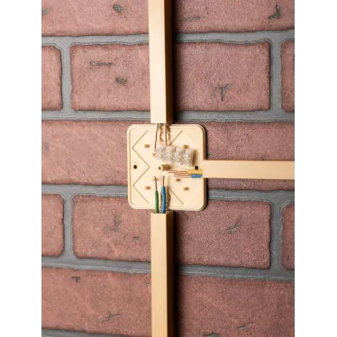 Коробка разветвительная КМР-030-030кг (78х78х26) с клеммником светлое дерево PROxima