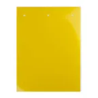 Табличка полужесткая 20x9мм. Клейкое основание. ПВХ-0,5. Желтая (55 шт. на пластине, упак. по 10 листов)