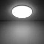 Светильник светодиодный ДВО 12 Вт 1200 лм 4000К AC 220В IP20 круг D120х27мм монт d106мм Пластик безрамочный Frameless Gauss