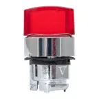 Механизм переключателя исполнительный ХB4 красный на 2 положения с фиксацией с подсветкой с короткой ручкой PROxima
