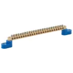 Шина N ноль на двух угловых изол ШНИ-6х9-24-У2-синий