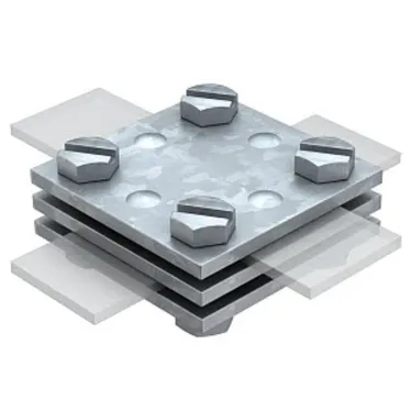 Соединитель полосы крестовой горячий цинк