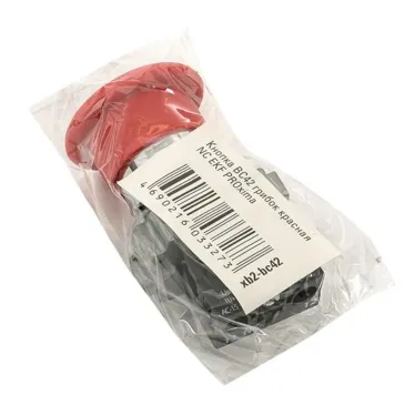 Кнопка BC42 Грибок красная NC