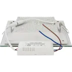 Светильник светодиодный ДВО-12w 4000K 960Лм квадратный со стеклом белый