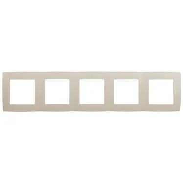 Рамка на 5 постов, Эра12, слоновая кость, 12-5005-02