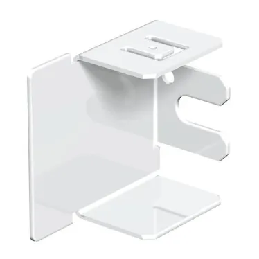 Заглушка кабельного канала LKM 40x40 мм (сталь, белый)