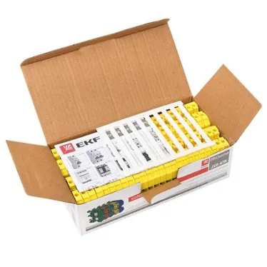 Колодка клеммная JXB-4/35 желтая