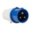 Вилка 023-32А-6h-220AC-2P+PE-IP44