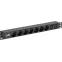 Блок распределения питания PDU 7 розеток нем ст + 2 С13 1U каб 2м C14