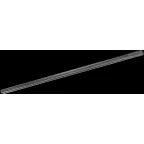 Шинопровод чёрный 2м PTR 2M-BL с токоподводом и заглушкой