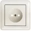 W59 Розетка скрытая без заземления белая