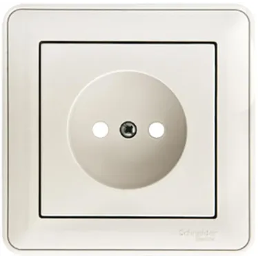 W59 Розетка скрытая без заземления белая