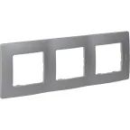 ETIKA Рамка 3 поста алюминий