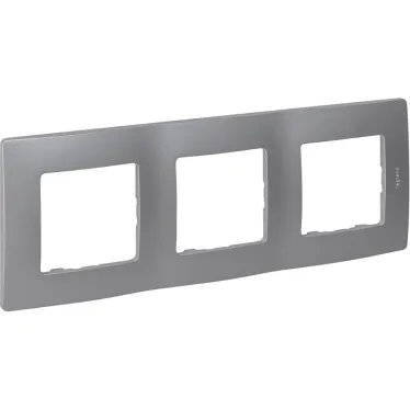 ETIKA Рамка 3 поста алюминий