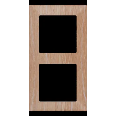 Valena LIFE Рамка 2 поста светлое дерево универсальная