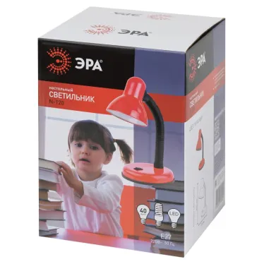 Светильник настольный красный N-120-E27-40W-R