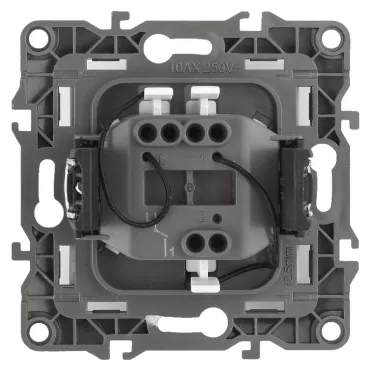 Выключатель с подсветкой, 10АХ-250В, Эра12, перламутр,12-1102-15
