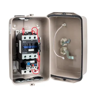 Пускатель в корпусе IP65 КМЭ 40А 400В с РТЭ и индикатором PROxima