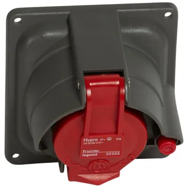 Розетка встраиваемая IP44 3К+З 400v 16А HypraPr