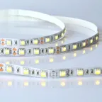 Лента гибкая светодиодная на самоклеящейся основе. ULS-M25-5050-60LED/m-10мм-IP20-DC12V-14,4W/m-5м-3000K PROFI Катушка 5м. в герметичной упаковке. Теплый (3000К).