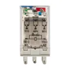 Реле промежуточное с кнопкой и мех. Индикацией RPAt 22/3 10A 24В DC AVERES