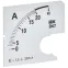 Шкала сменная для амперметра Э47 20/5А класс точности 1,5 72х72мм