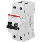 Выключатель автоматический двухполюсный S202 10А C 6кА (S202 C10) | 2CDS252001R0104 | ABB