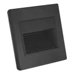 Светильник встраиваемый в стену IP20 LED 3000 К 1 Вт черн. пластик DENKIRS DK3050-BK